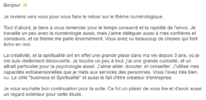 avis d thème numérologique